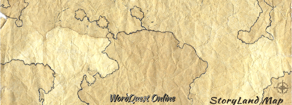 A map of StoryLand from WordQuest Online
